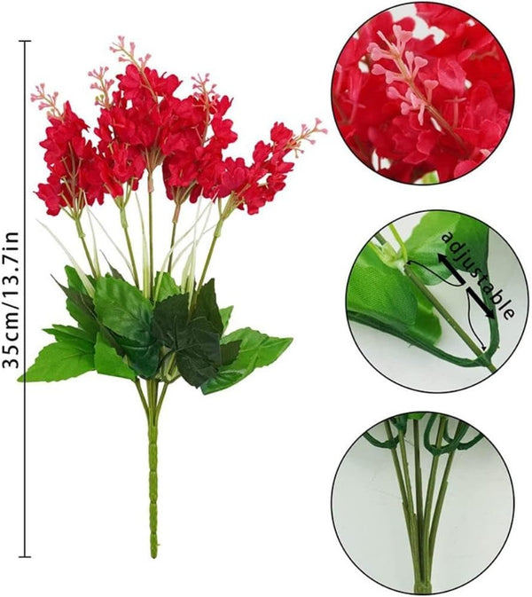 NURCIX Simulation Flowers Hyacinth Wheat Flowers Wisteria Flowers Wholesale Restaurant partition Flower Arrangement