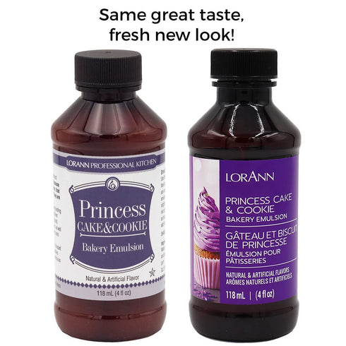 Lorann Oils Princess Cake and Cookie Bakery Emulsion: Regal Flavor Blend, Perfect for Enhancing Sweet, Cake-like