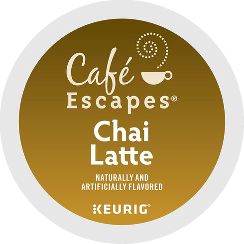 60 Count Caf Escapes Chai Latte, Single-Serve K-Cup Pods