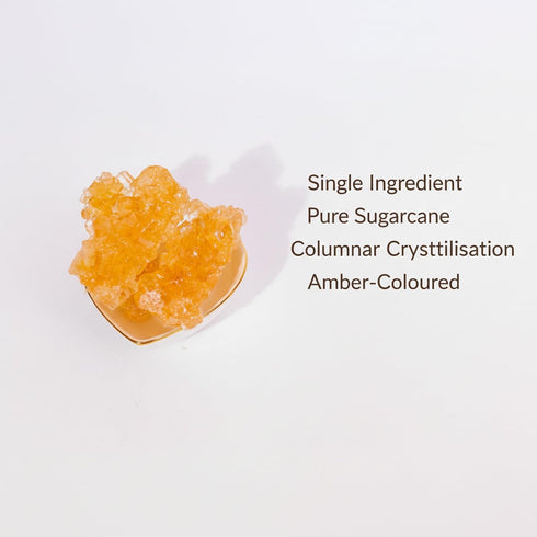 SODGHYTR 17.63 oz 500g, Premium Large-Grained Yellow Rock Sugar - | Made of Cane, Amber Hue Cane Crystal Sweetener |