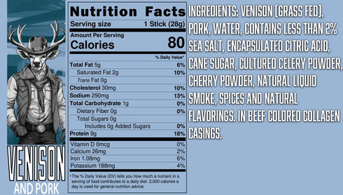 1959 Pack Pack 12-4 PEARSON RANCH SINCE Meat Stick Sampler of Elk, Venison, & Bison Meat Sticks of of Each Protein