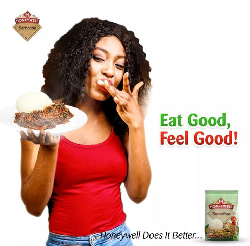 Honeywell semolina 2lbs Semovita fufu flour for Nigerian Swallow meals