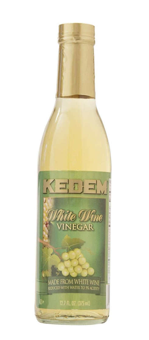 kedem Gourmet White Wine Vinegar 12.7oz, Fat Free, Sodium Free, No Added Sugar