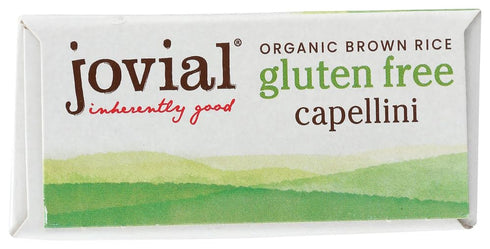 12 Oz Jovial Whole Grain Brown Rice Capellini Pasta - Whole Grain Pasta, Organic, Gluten Free, Dairy Free, Brown Rice