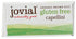 12 Oz Jovial Whole Grain Brown Rice Capellini Pasta - Whole Grain Pasta, Organic, Gluten Free, Dairy Free, Brown Rice