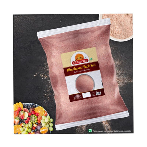 GHOTARAM loon-200GM*1Pack Handgrounded Natural Organic Black Salt, Kala Namak Powder, Handground Kala Namak Kala Loon