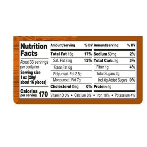 Generic 33 (1 Pack) Lightly Salted Whole Cashews, Ounce
