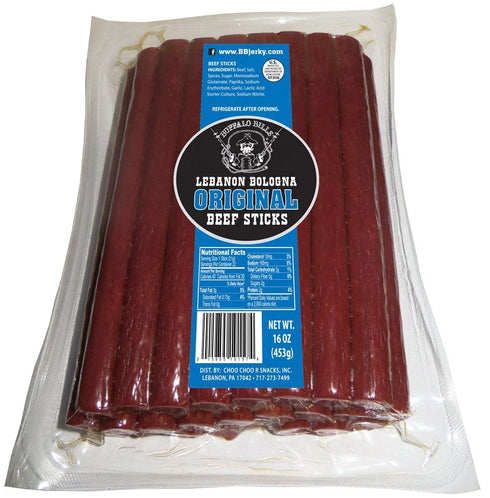 Buffalo Bills 1-lb Pack Original Lebanon Bologna Sticks (Pennsylvania Dutch mild beef
