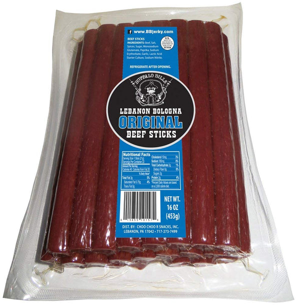 Buffalo Bills 1-lb Pack Original Lebanon Bologna Sticks (Pennsylvania Dutch mild beef