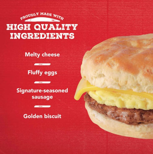 JIMMY DEAN At The Neighborhood Corner Store JIMMY 9 OZ PACK 3 DEAN BREAKFAST SANDWICH SAUSAGE, EGG & CHEESE BISCUIT