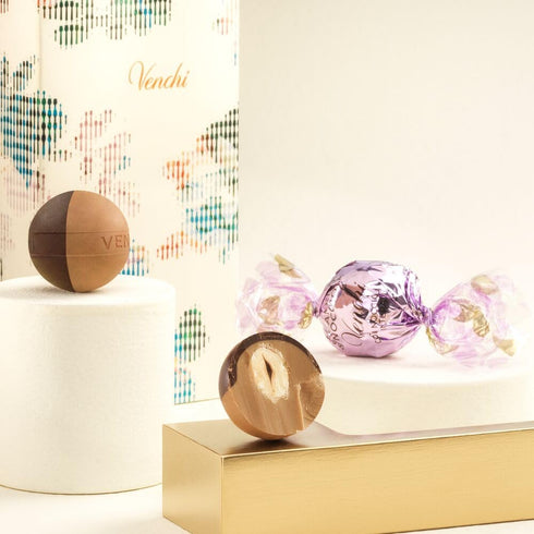 Venchi Maxi Chocolate Book Tin with Italian Chocolates - Gluten Free- Gift Idea for Birthday and Anniversary with Dark