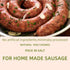 1.5LBS 100% 105LBS 135LBS Natural Hog Casings for Home Make Sausage, Makes to Sausages, Great for Ideal Sausage Casing