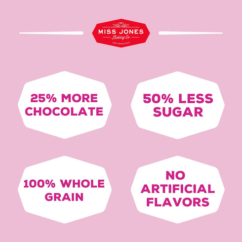 50% 13 (Pack 6) Miss Jones Baking Gluten-Free Chocolate Chip Cookie Mix - More Chocolate Chips, Lower Sugar, Naturally