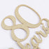 80th Birthday Glitter Cake Topper - 80th Anniversary Decoration Props, Party Favors for Celebration