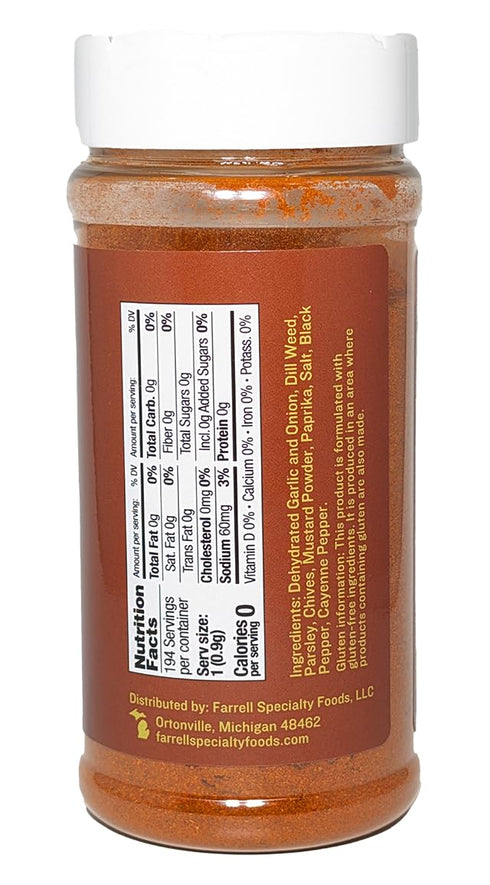 Farrell Specialty Foods Dairy Free Buffalo Ranch Dip Mix – 6.5 oz jar - Dairy, Egg, Soy, Nut, & Sugar Free