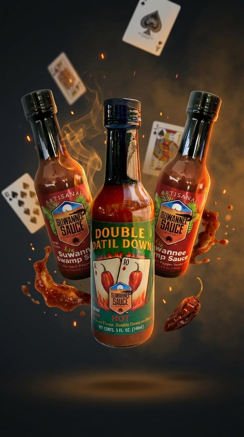 Generic 3-Pack 2 1 Suwannee Swamp Sauce Variety Suwannee Swamp Sauce Double Datil Down Varieties, Artisanal Datil
