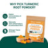 SPICE TRAIN, Organic Turmeric Powder with Curcumin (397g/14oz) Lab Tested for Heavy Metal | USDA Organic, Gluten Free & Vegan | Made from Turmeric Root | Raw Turmeric Powdered Organic from India