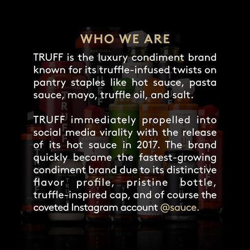 2 TRUFF Spicy Mayo, Gourmet Mayonnaise made with Black Winter Truffles, Sunflower Oil, Cage-Free Eggs and Jalapeos |