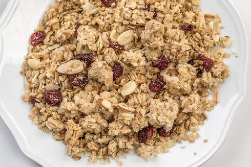 Pack 2 Amish Made Wholesome All Natural Granola Cereal Snack Cranberry Almond