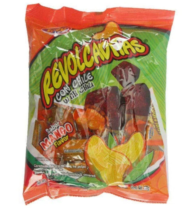 Jovy Revolcaditas with Chili Mango Flavor, 6oz Bag of Mexican Candy