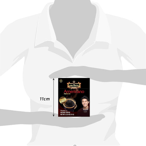 TNI King Coffee Americano Premium - Medium Roast Vietnamese Coffee, Finely-ground, 15 Sticks x 1g Pack of 1
