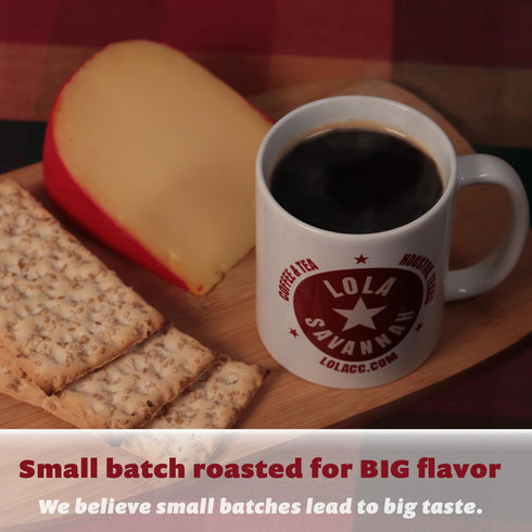 2lb, 1 Pack Lola Savannah Texas Pecan Ground Caffeinated Coffee