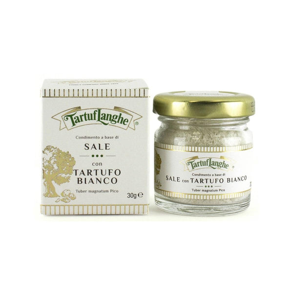 TartufLanghe White Truffle Salt with Gurande Grey Sea Salt and Real Truffle
