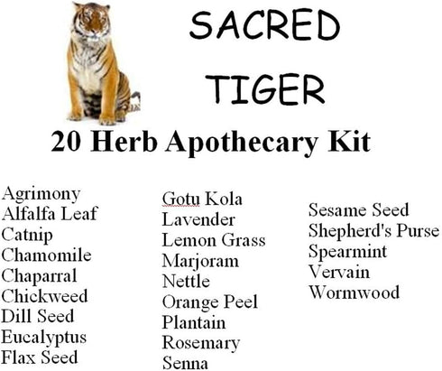 20 40mm (9"x6"x3") Herb Wiccan Apothecary Kit - Witchcraft, Wiccan, Pagan Herb Starter Kit - Roll of Easy Light
