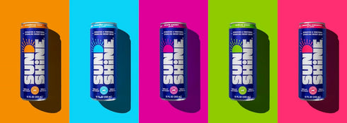 360mg 70mg 12 Oz (Pack 12) Sunshine Sparkling Energy Drink, Clementine Twist with Daily Essential Vitamins