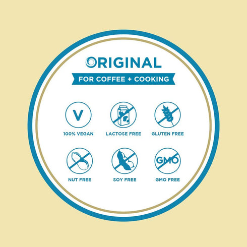 (4 Pack) 25.4 oz Ripple Non-Dairy Half & Half, Original | Rich, Creamy, Plant Based Creamer for Coffee, Cooking