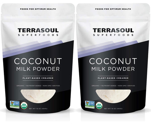 Terrasoul Superfoods Organic Coconut Milk Powder, 2 Lbs (2 Pack) - Plant-Based