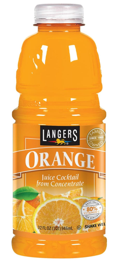 Langers Orange Cocktail, 32 Fl Oz (Pack of 12)
