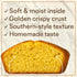 JO BAKES 1 lb 6 oz (624 Southern Cornbread Loaf Sweet Rich Buttery Flavor Homemade Style Freshly Baked Whole Perfect