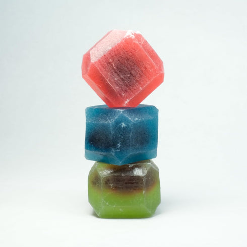 6-Piece Silky Gem Jams Me Up Crystal Candy Collection: Jelly-Filled Assortment Handcrafted Edible Jewelry & ASMR Sweets