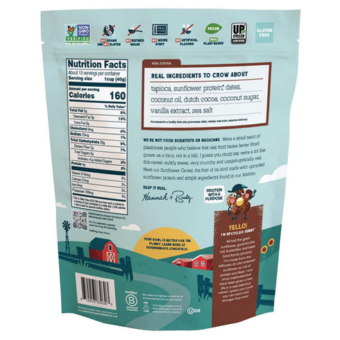 KD Chocolates 18 oz Seven Sundays Sunflower Cereal, Real Cocoa, Grain Free, Gluten Free, Vegan, Paleo Friendly