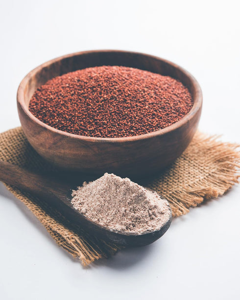 1 100% Farm Veda Ragi Atta- Kg | Natural Finger Millet Flour/Nachni Atta | Gluten-Free | Rich in Calcium & Iron