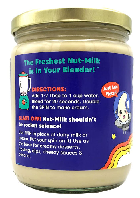 (16 28 Wilderness Poets SPiN, Organic Cashew Cream and Milk Concentrate (Unsweetened) - Ounce) - Servings - Make Cashew