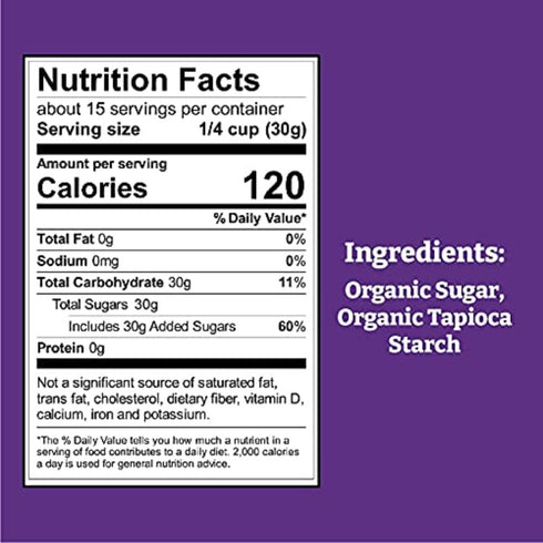 16-Ounce 1 Pack Wholesome Sweeteners Organic Powdered Confectioners Sugar, Fair Trade, Non GMO, Gluten Free & Vegan