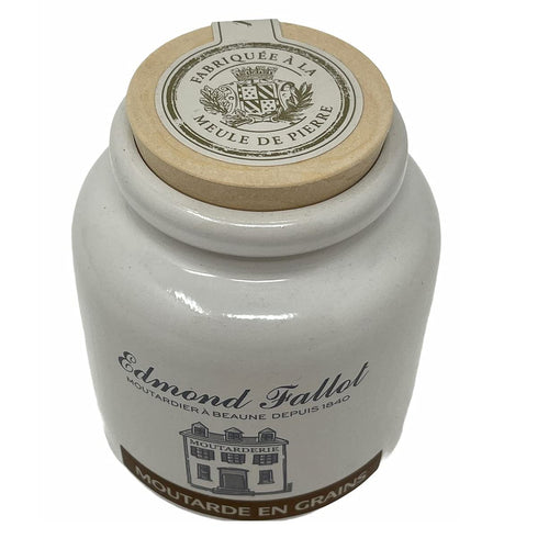 Edmond Fallot 8.8 Old Fashion Grain Mustard Stone Jar - Ounces