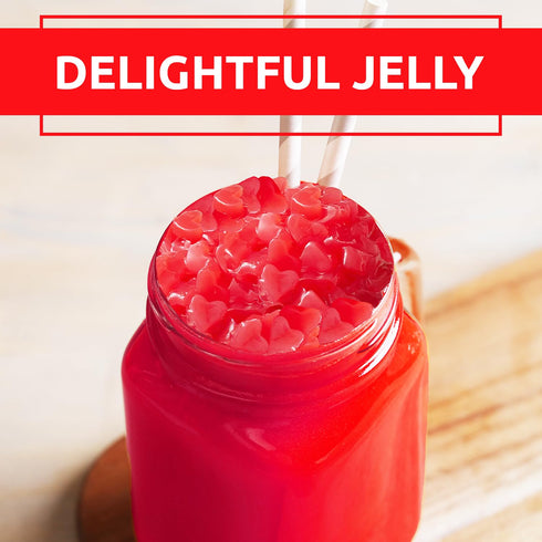 400g(Pack 1) Fanale Coconut Jelly Topping nata de coco for Bubble Tea | Strawberry Heart Jelly Topping for Boba Tea