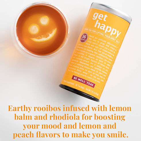 13 36 The Republic of Tea Get Happy No. Lifting your Spirits Tea, No Caffeine, Tea Bags