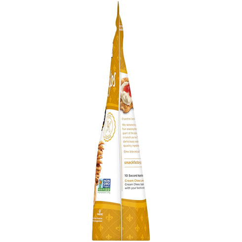 7.2 Oz (Pack 4) Snack Factory Pretzel Crisps Brioche Pretzel Crackers, Bag