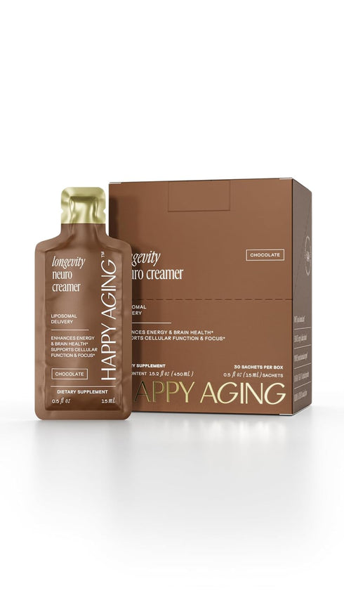 Happy Aging Liposomal Nootropic Coffee Creamer | 200mg L-Theanine, 200mg L-Tyrosine, 135mg