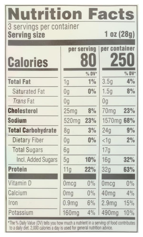 365 3 by Whole Foods Market, Organic Peppered Beef Jerky, Ounce
