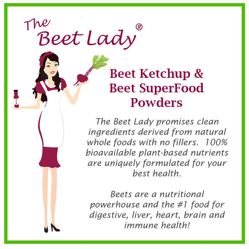 Organic Beet Ketchup by The Beet Lady - Tomato-Free, Gluten & Dairy Free