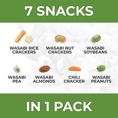 (32 oz) Oregon Farm Fresh Snacks Wasabi Peas & Rice Crackers Mix - Locally Sourced and Freshly Made Asian Snacks