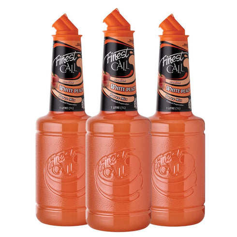 Finest Call Premium White Peach Fruit Puree, 1 Liter Bottle (33.8 Fl
