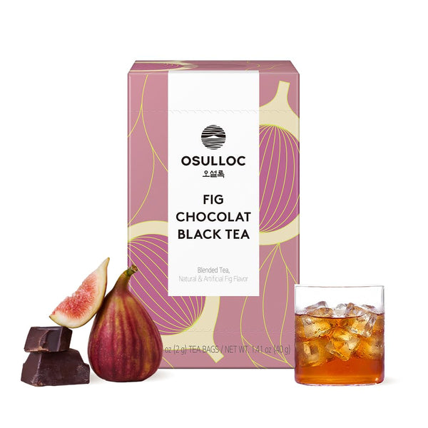 OSULLOC Fig Chocolat Black Tea (Juicy Fig & Chocolate flavor), Fruit Tea