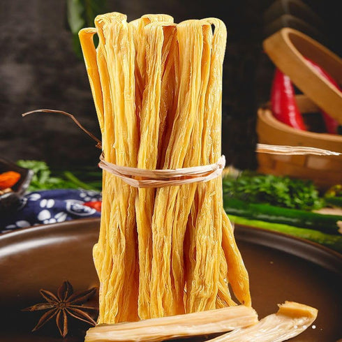 ZAYEMAIBUHAO 17.61 oz Dried Beancurd Sticks, Asian Tofu Yuba, Good Source Of Protein, Non-GMO, Vegan, Great Gourmet