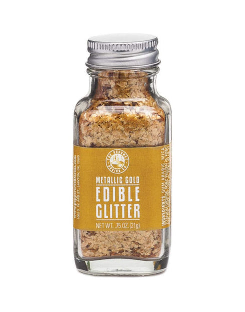 Pepper Creek Farms Gold Metallic Edible Glitter, 1.10 Ounce